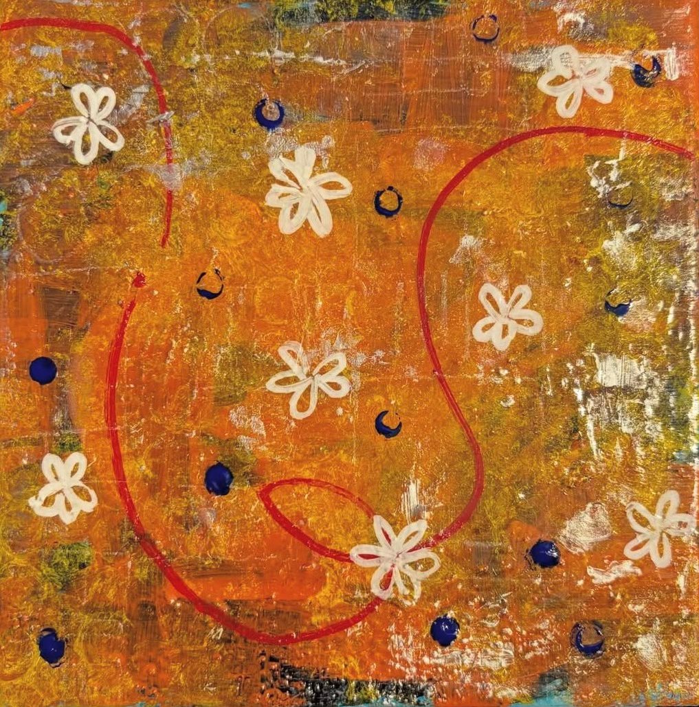 Orange Blossom Days — Acrylic on canvas