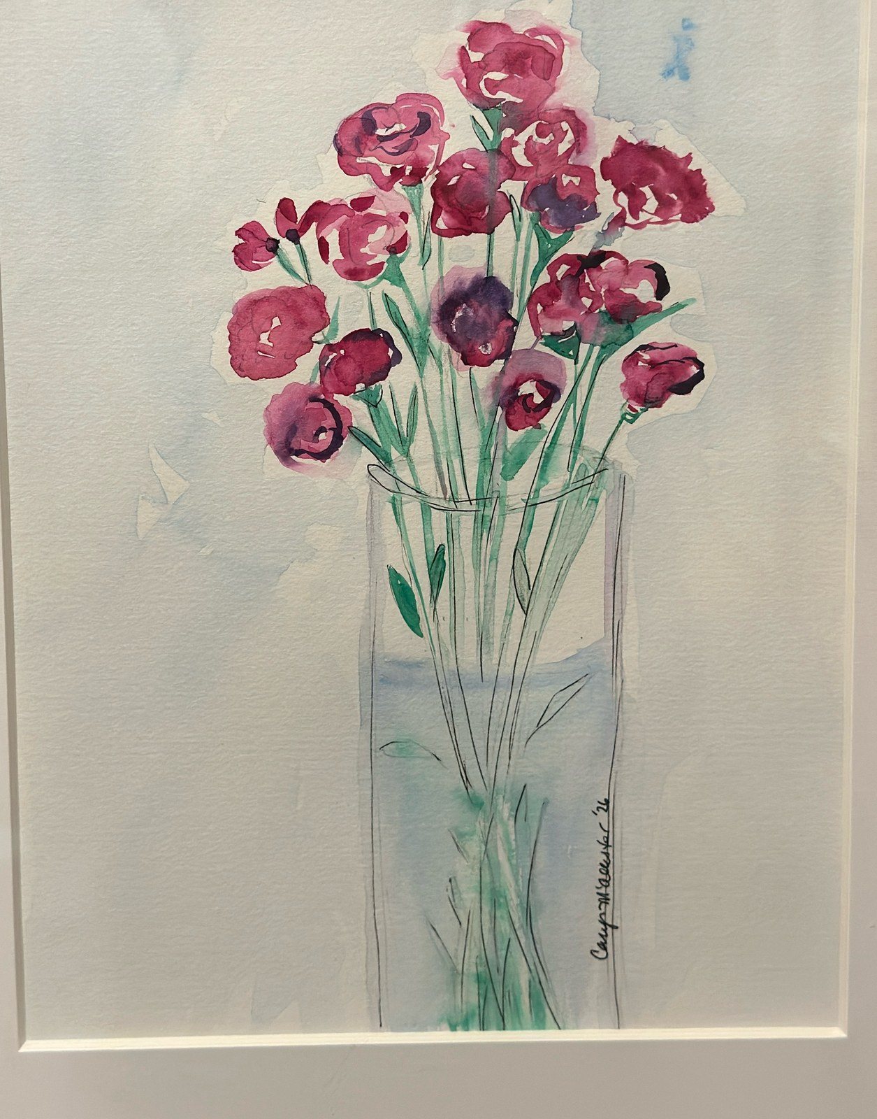 Carnations — Watercolor