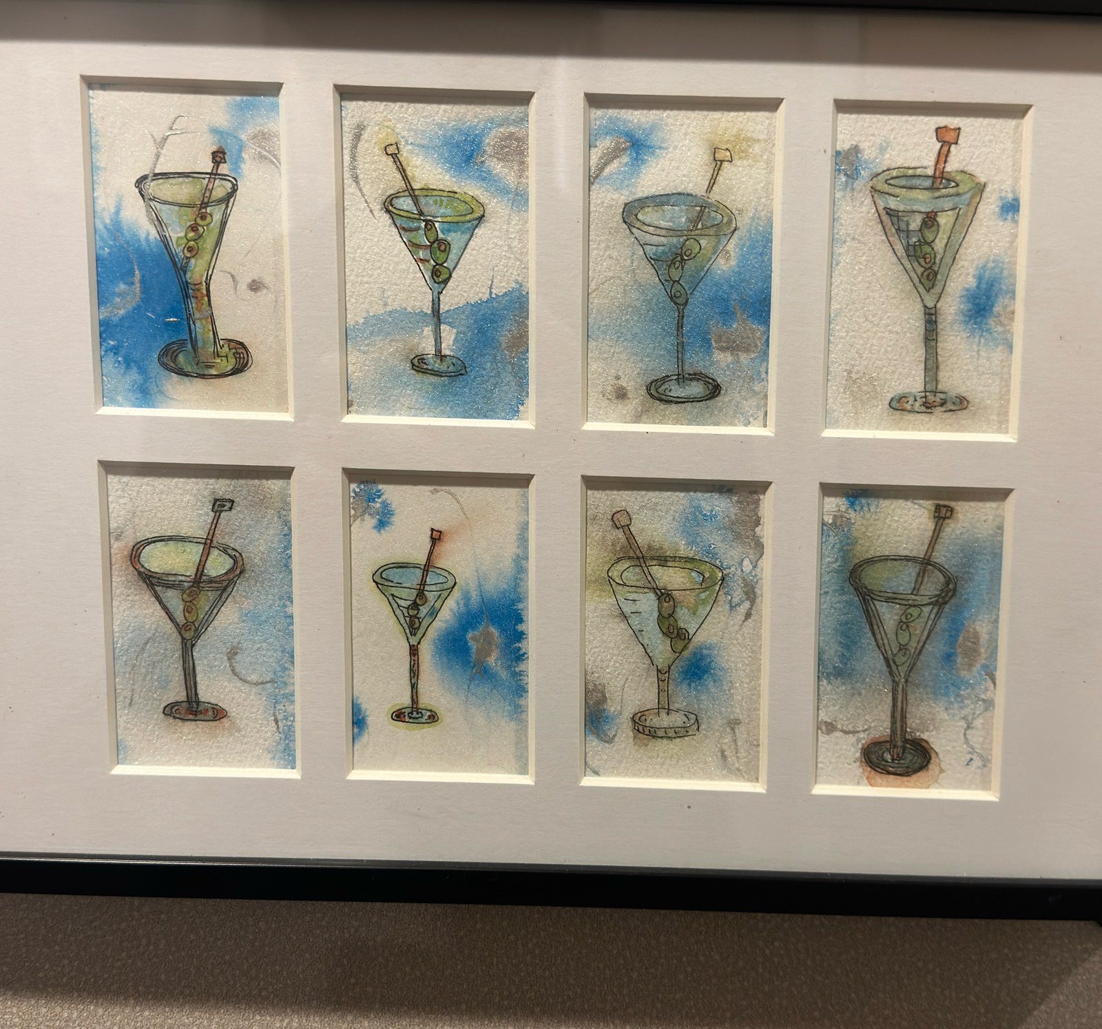 Cocktail Hour — Watercolor & ink