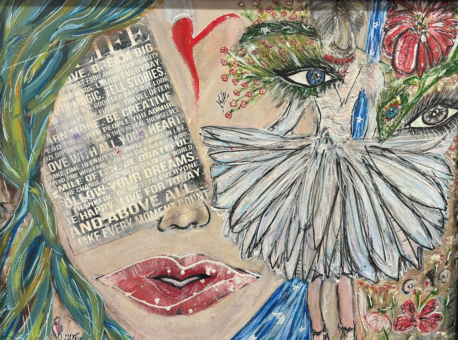 Plume — Mixed media