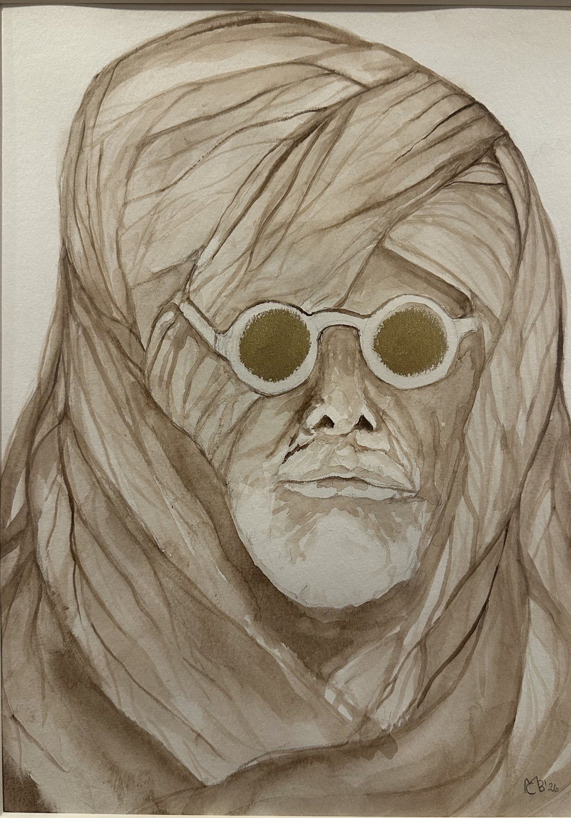 The Sage — Ink & wash