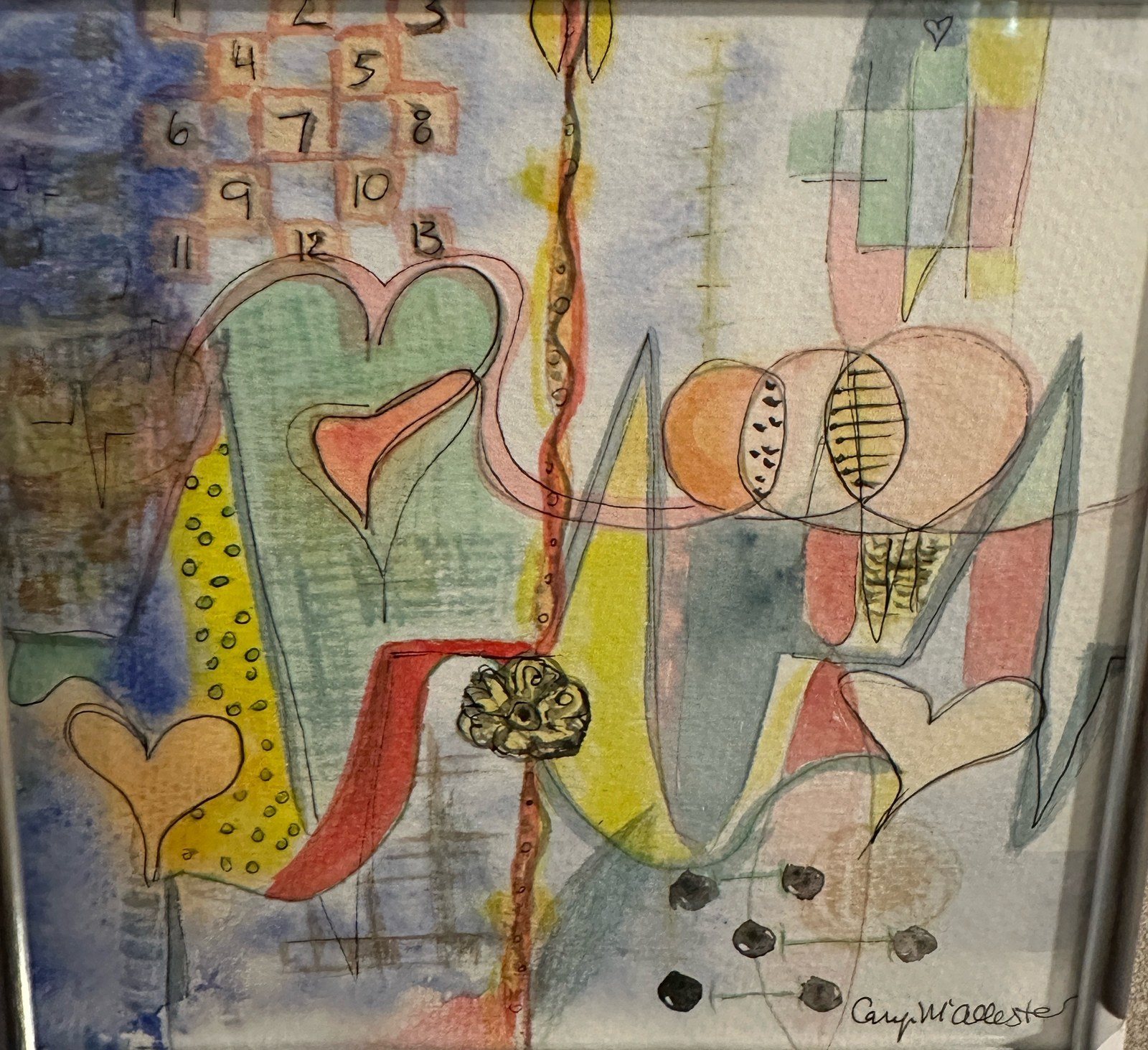 Composition in Silver — Mixed media