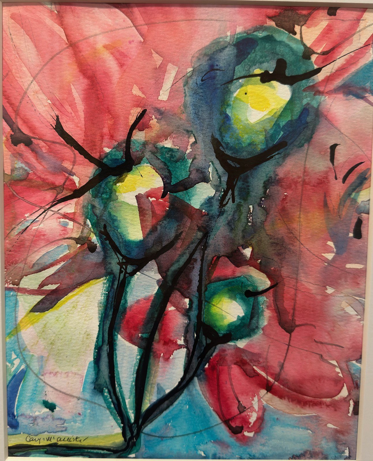 Firebird Garden — Mixed media