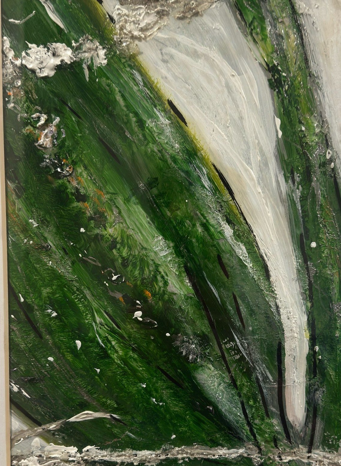 Waterfall — Mixed media