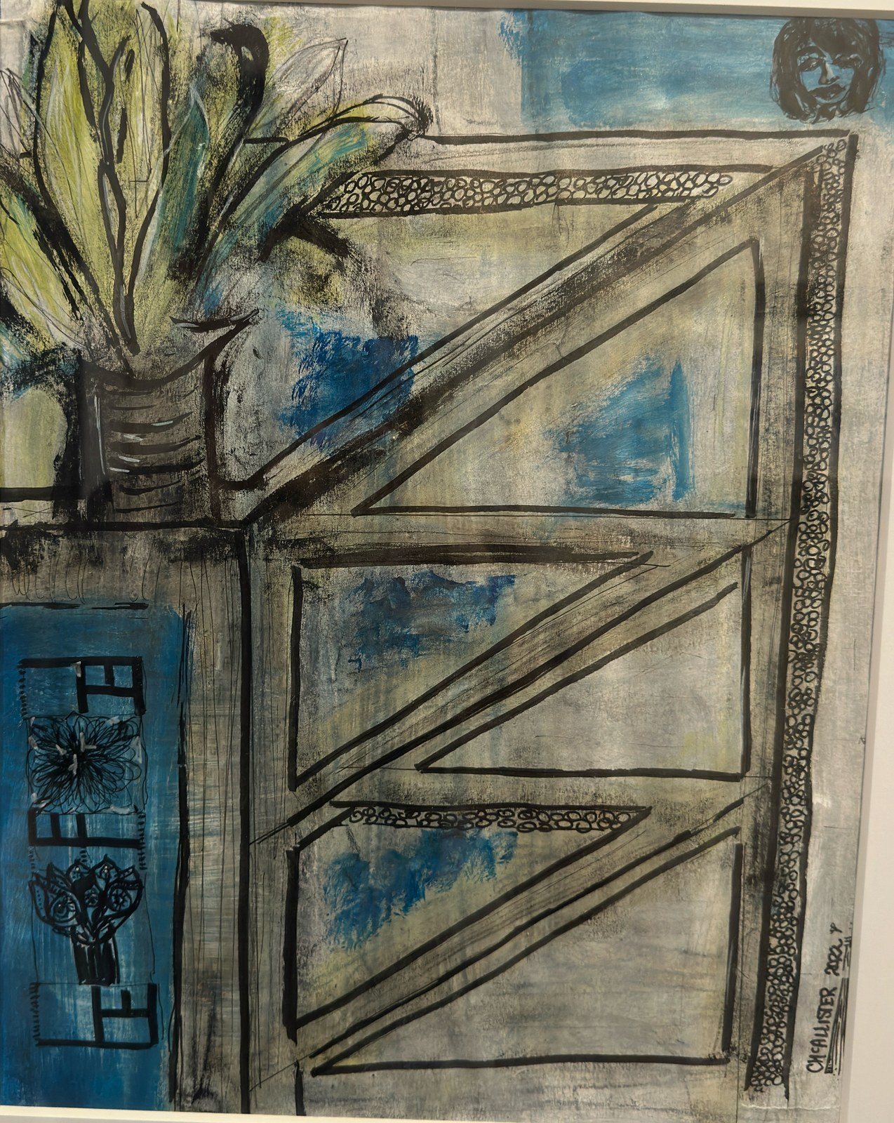 The Garden Gate — Watercolor & ink